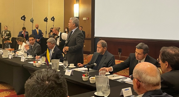 Presidente Iván Duque promovió a Colombia como destino para inversionistas en encuentro con empresarios colombianos y costarricenses
