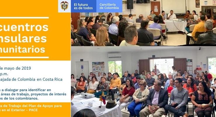 El 25 de mayo la Embajada de Colombia realizará el tercer diálogo con la comunidad de colombianos residentes en Costa Rica