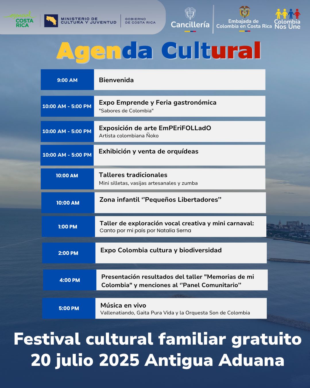 Agenda del Festival Cultural