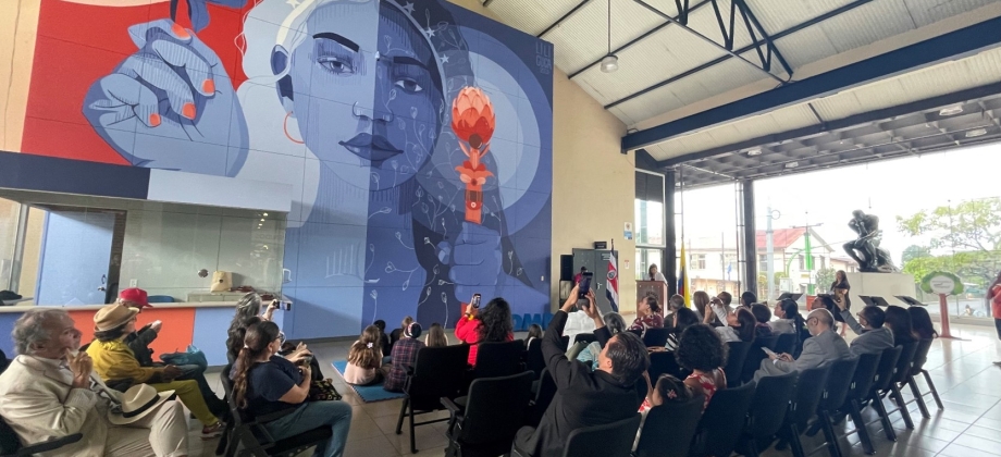 Embajada de Colombia en Costa Rica entregó mural al pueblo costarricense en homenaje a las víctimas reconocidas por la Corte Interamericana de Derechos Humanos