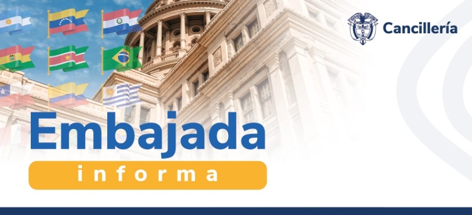 Atención al público hasta las 12 del mediodía este 12 de marzo en la sede de la Embajada de Colombia en Costa Rica