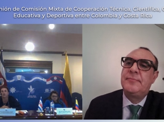 Colombia y Costa Rica suscribieron nuevo Programa de Cooperación Bilateral 2021-2023 conformado por ocho proyectos en diferentes áreas